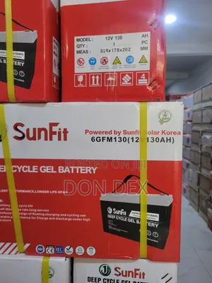 130Ah 12v Sunfit Deep Cycle Gel Battery