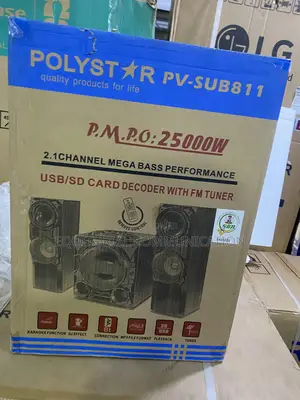 Polystar 2.1 Channel Sound System Pv-Sub811 With Bluetooth