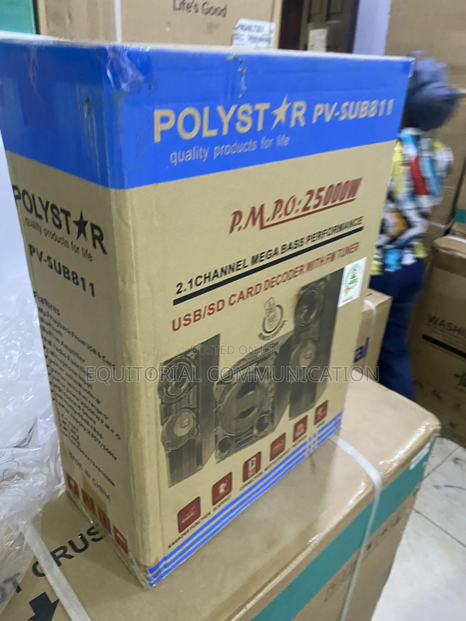 Pv-Sub811 Polystar Mini Hi-Fi Speaker System With Bluetooth