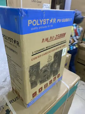 Pv-Sub811 Polystar Mini Hi-Fi Speaker System With Bluetooth
