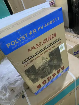 Polystar Mini Hi-Fi Music System Pv-Sub811 2.1 Channel