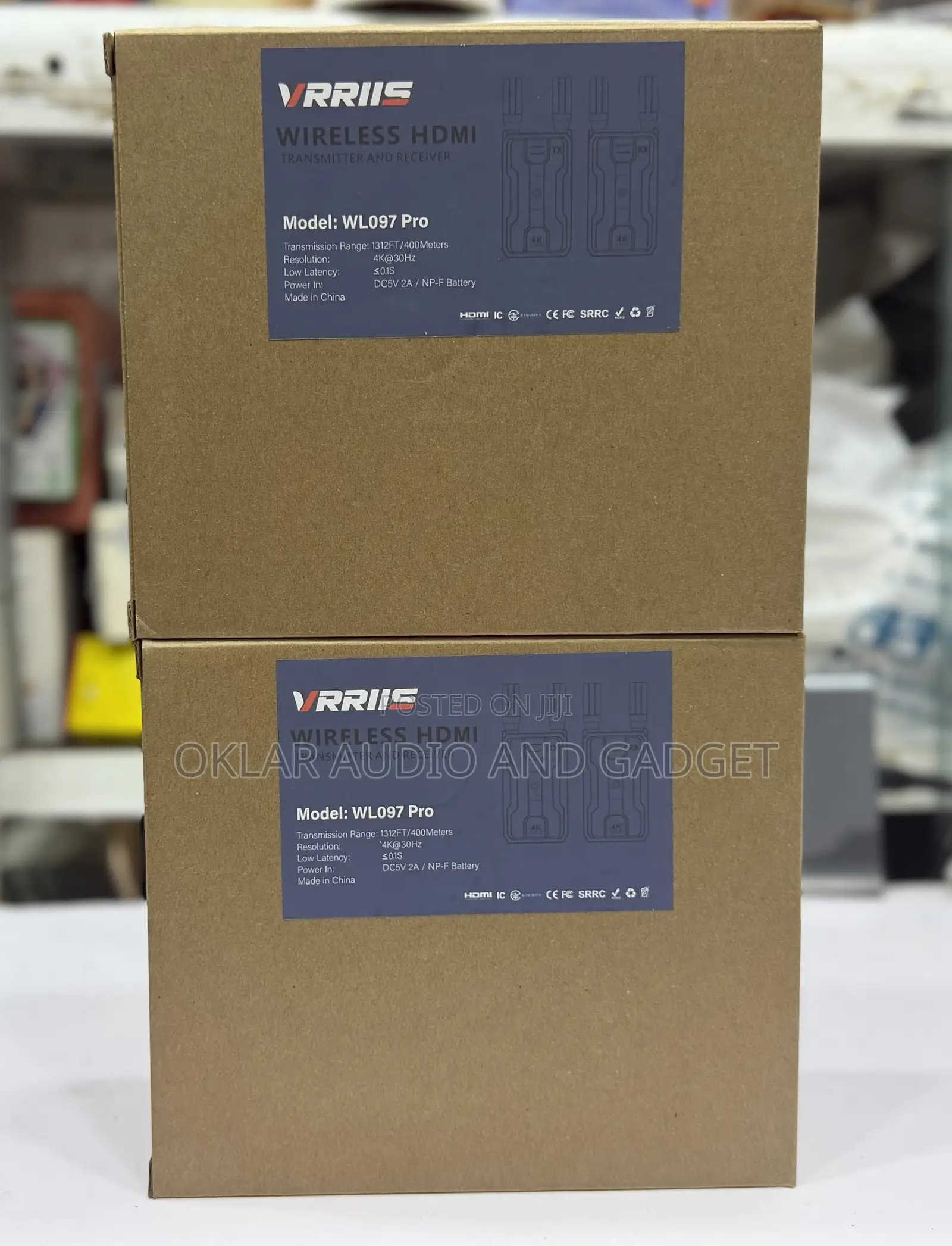 Vrriis Wl097 Pro 4k Wireless HDMI Transmitter and Receiver