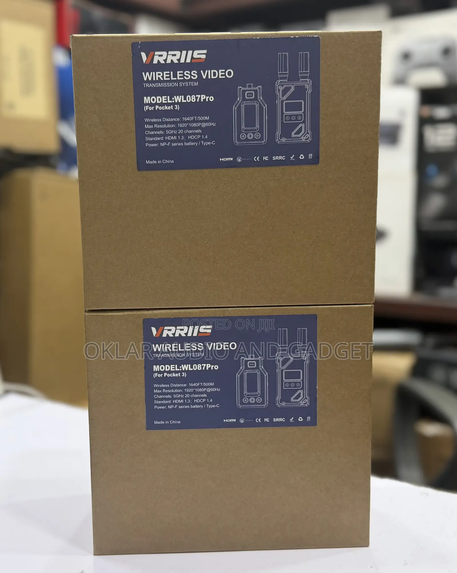 Vrriis Wl087 Pro Wireless Video Transmitter for Dji Pocket 3 and 4
