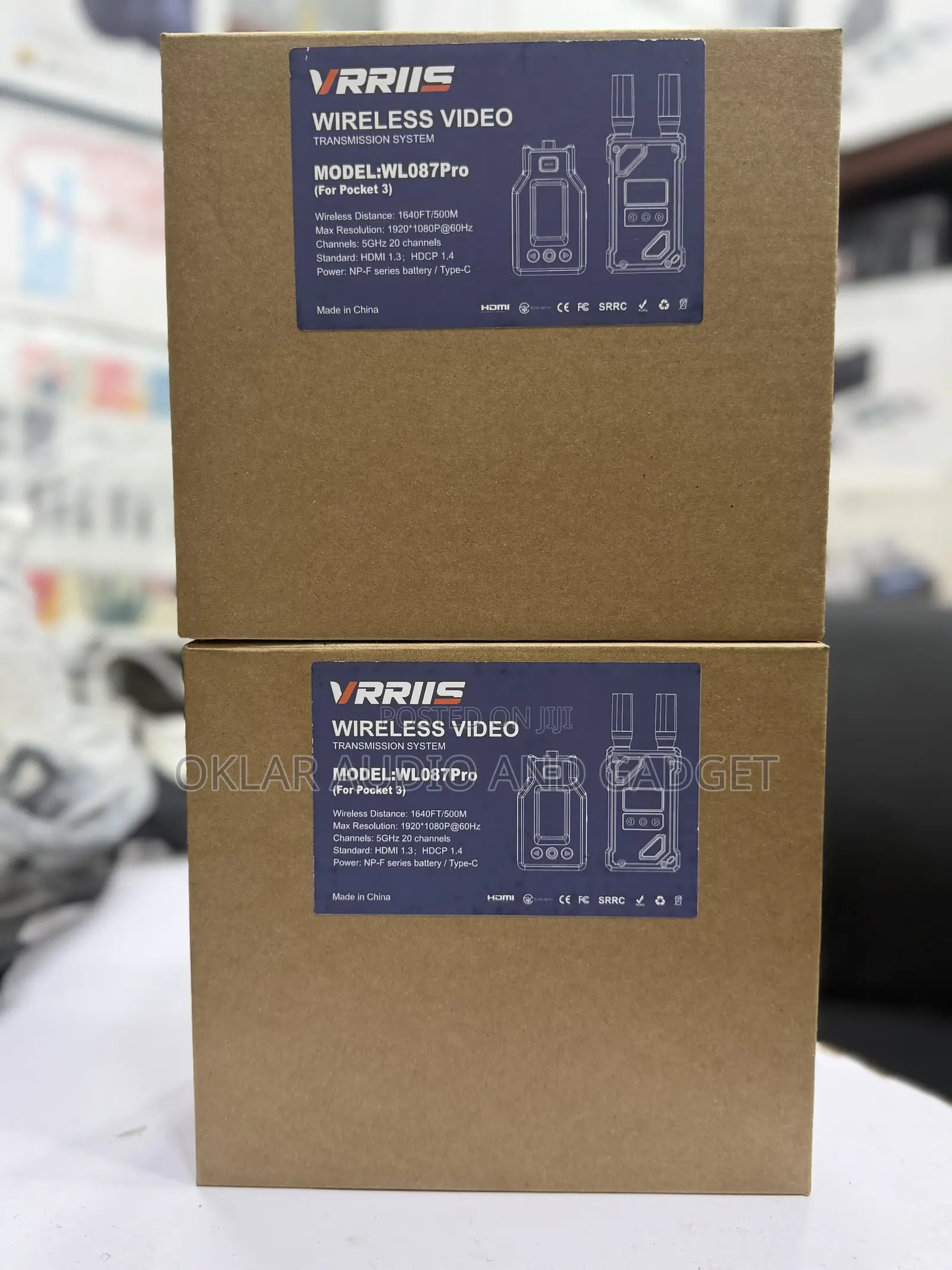 Vrriis Wl087 Pro Wireless Video Transmitter for Dji Pocket 3 and 4