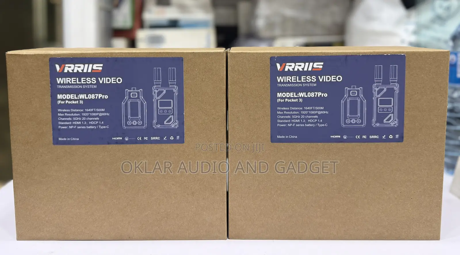 Vrriis Wl087 Pro Wireless Video Transmitter for Dji Pocket 3 and 4