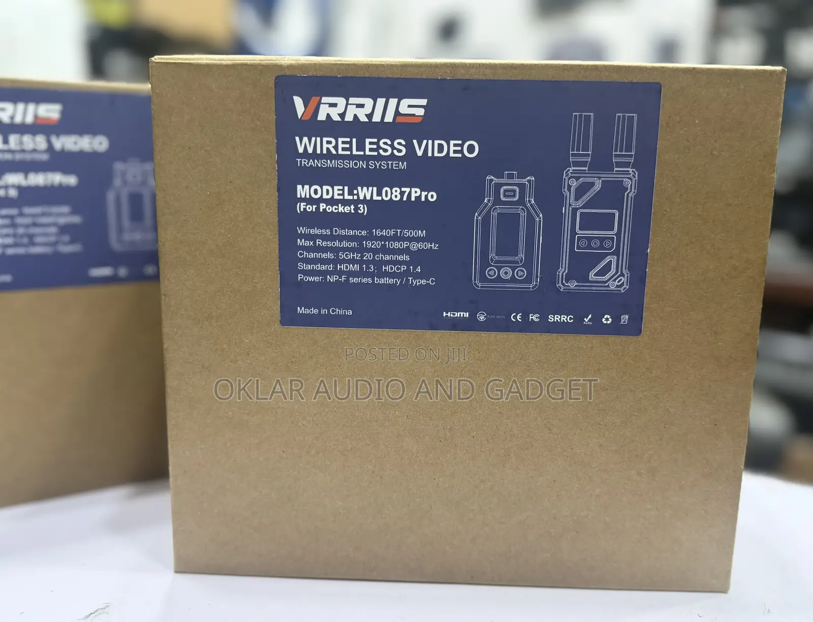 Vrriis Wl087 Pro Wireless Video Transmitter for Dji Pocket 3 and 4