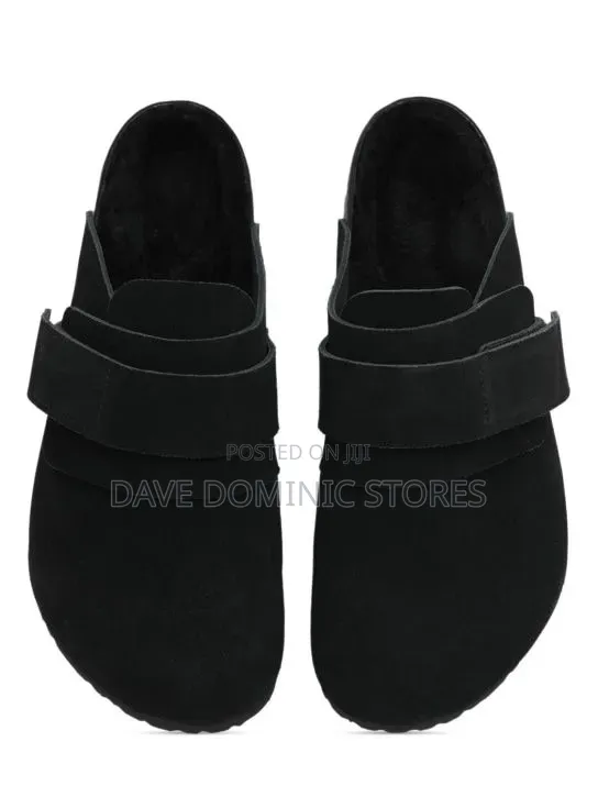 FDCP Suede Big Black/ Gray/ Brown Mules Available