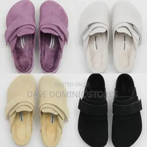 FDCP Suede Big Black/ Gray/ Brown Mules Available