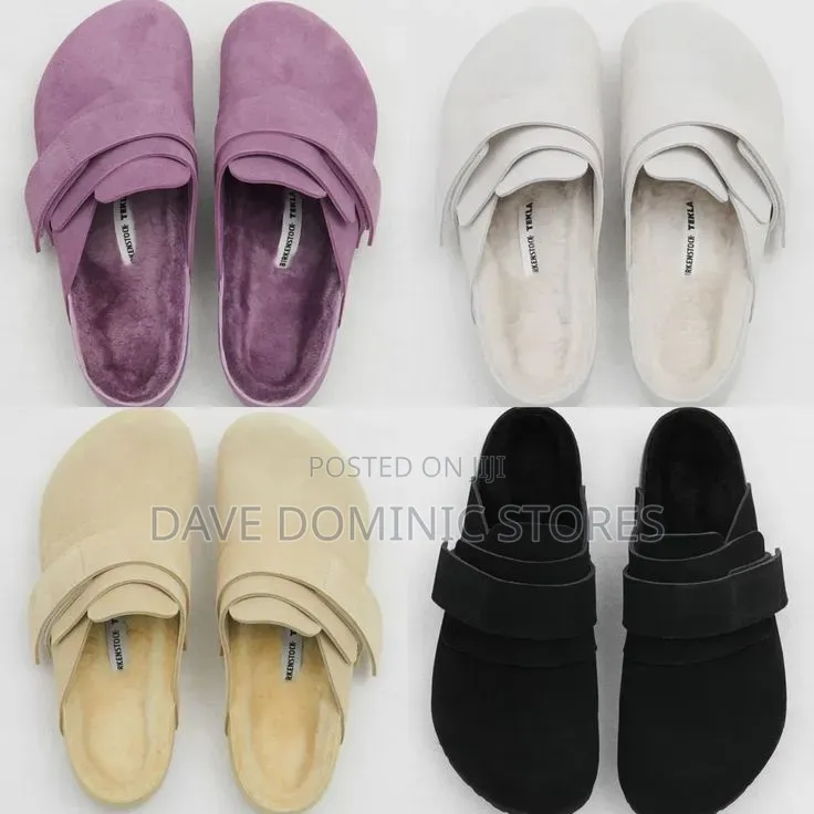 FDCP Suede Big Black/ Gray/ Brown Mules Available