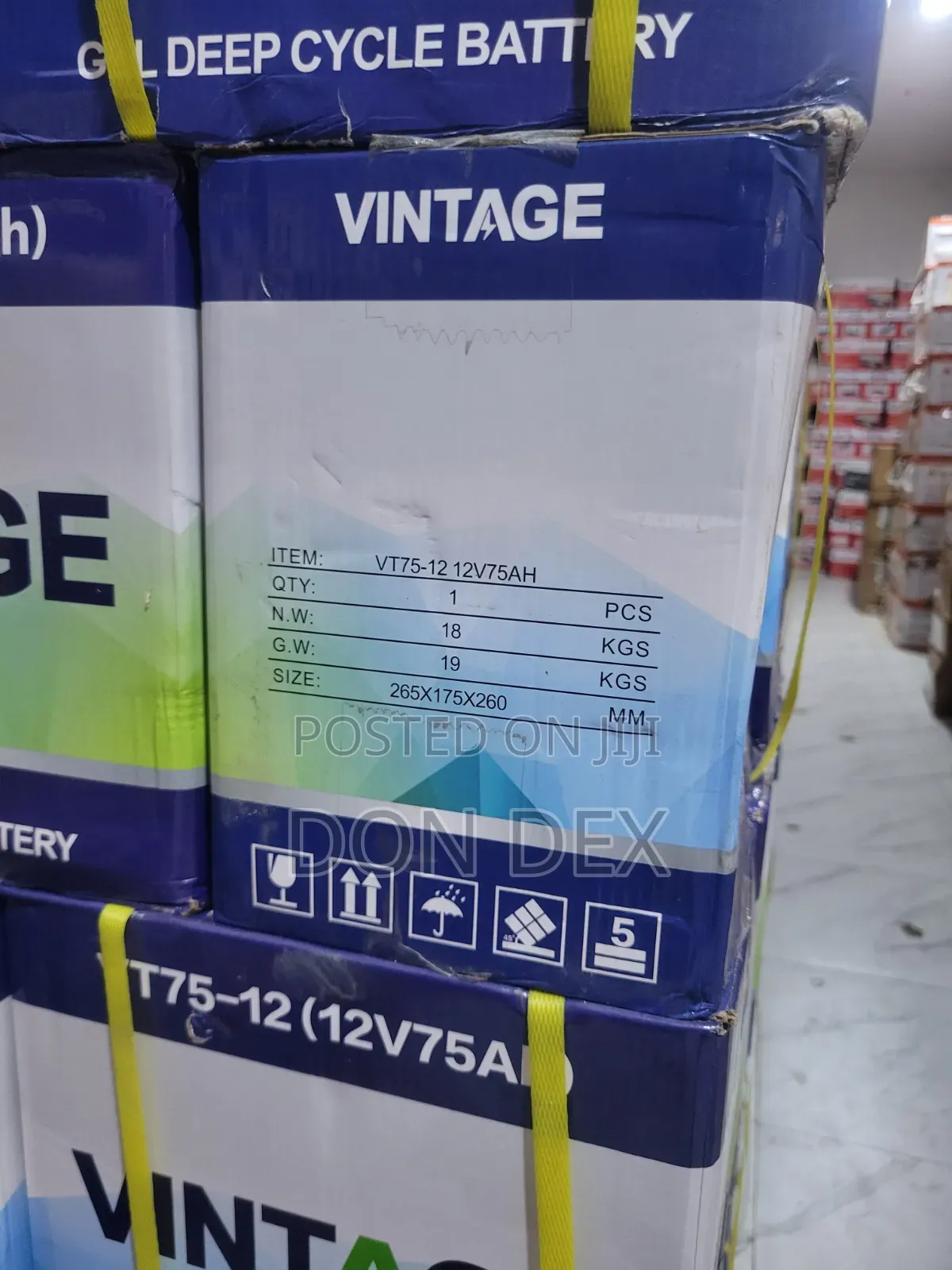 75Ah 12 Vintage Deep Cycle Battery