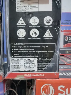 200Ah 12v Sunfit Tubular Battery