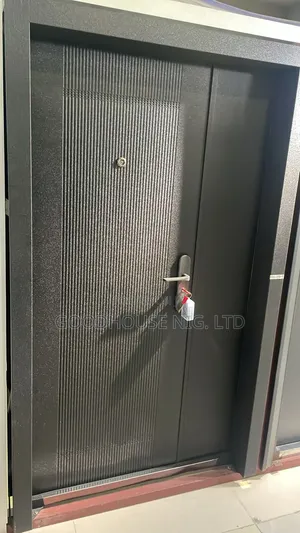 4ft Black Steel Door