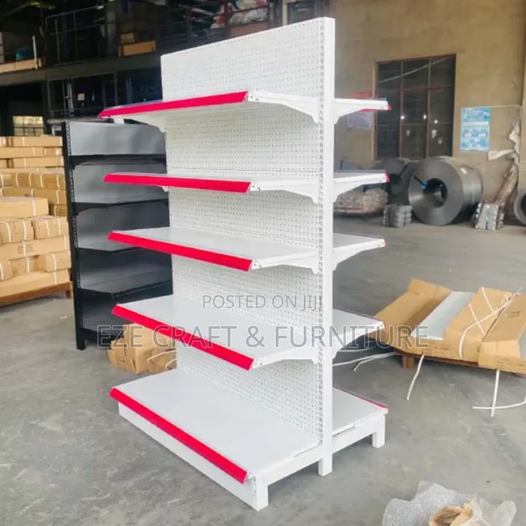 Double Sided Supermarket Display Rack