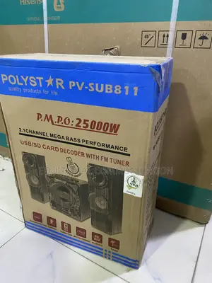 Polystar Pv-Sub811 2.1 Channel Speaker Set With Wireless Audio