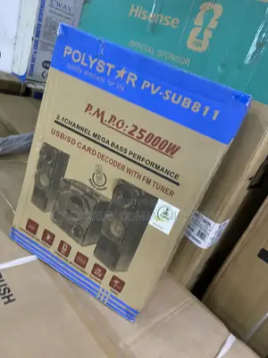 Polystar Bluetooth Music Playback System Pv-Sub811 2.1 Channel