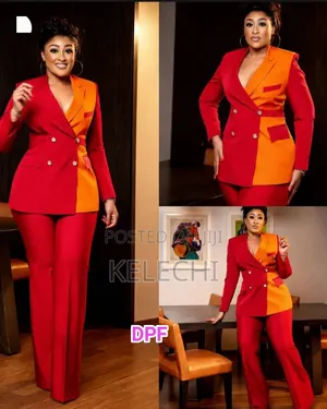 Women's Elegant Corporate Two-Piece Suit – Stylish Blazer & Trousers