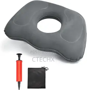Inflatable Donut Cushion Hemorrhoid Seat Pillow Tailbone Pain Relief