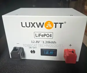 Luxwatt 12V 1.28kwh Lithium Battery With LCD Screen Display