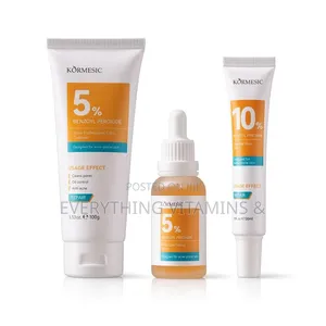 Kormesic 10% Benzoyl Peroxide Cleanser, 5% Serum and Gel