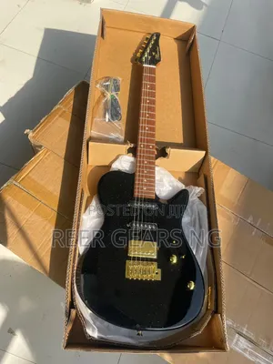 Black Minsine Pro Electric Guitar SSH