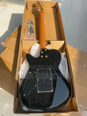 Black Minsine Pro Electric Guitar SSH