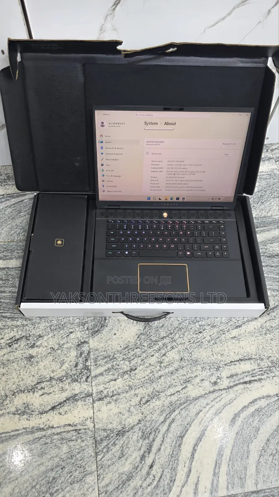 Laptop Dell Allienware M18 R1 32GB Intel Core Ultra 7 SSD 1T
