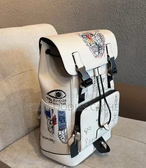 Coach X Basquiat Art Backpack in White