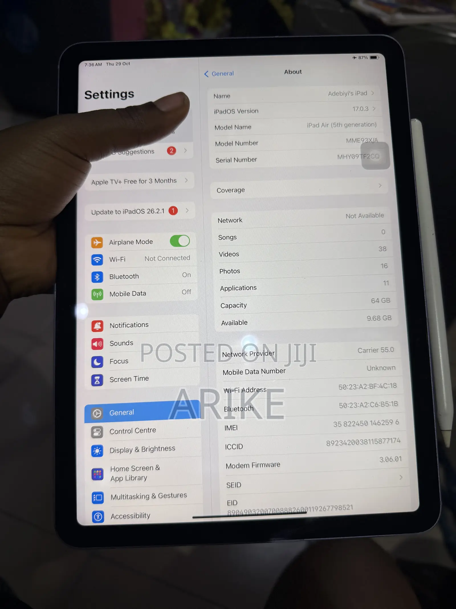 Apple iPad 5 (2022) 64 GB Purple