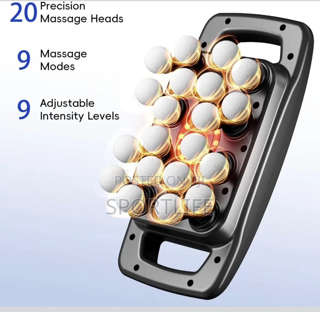 12-Head Massage Gun, Deep Tissue Massage, 9 Modes, Massager