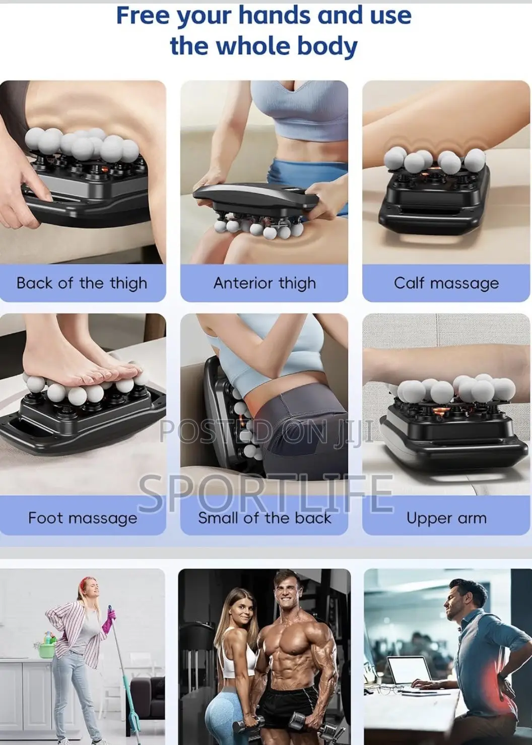 12-Head Massage Gun, Deep Tissue Massage, 9 Modes, Massager