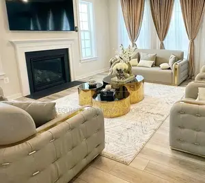 Luxury Gold & Black Nesting Coffee Table