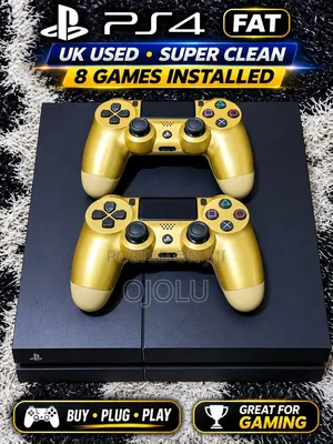 PlayStation 4 With 2 Controller and Games Installed