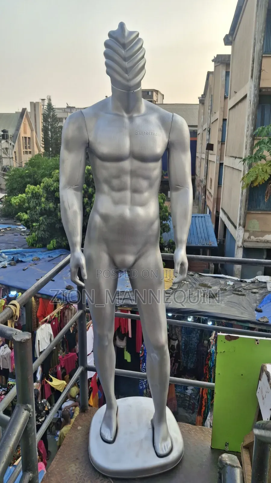 Superman Silver Gaint Mannequin