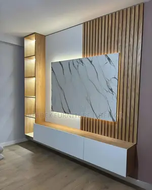 TV Wall Unit With Led Light