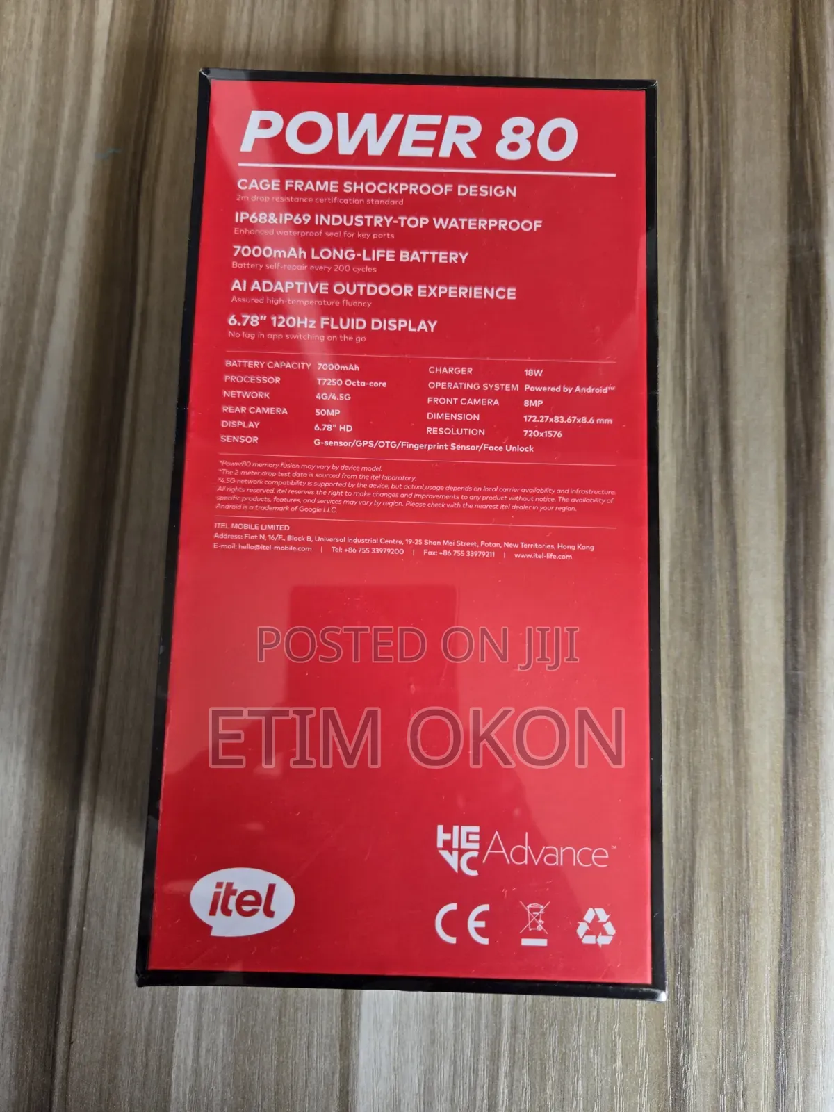 New Itel Power 80 128 GB Green