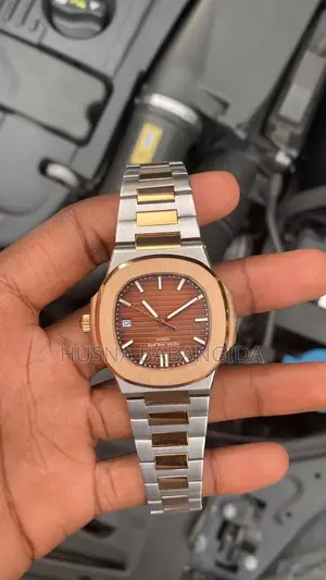 Patek Inspired Watch Brown Dial Two-Tone Used