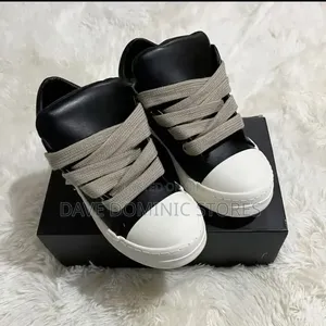 Rick Owens Jumbo Lace (Or Oversized Lace) Low-Top Ramones Sneakers