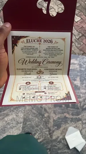 Printing Available. Wedding Invitation and More