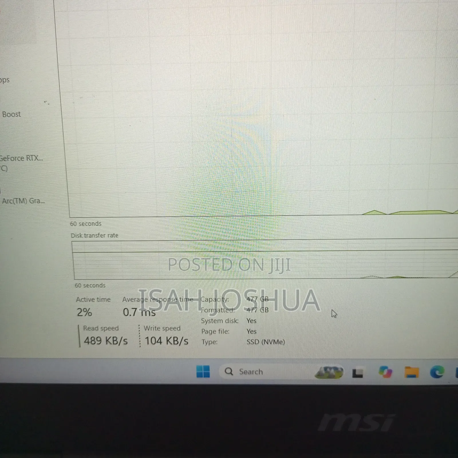 Laptop MSI 16GB Intel Core Ultra 5 SSD 512GB