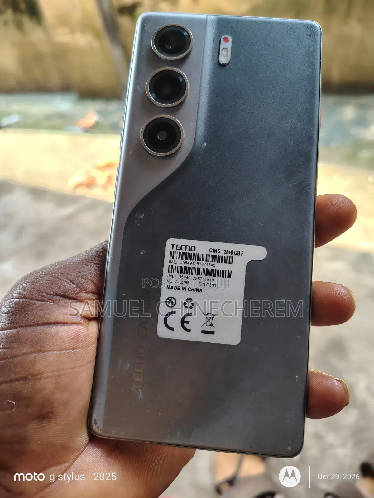 Tecno Camon 40 128 GB Gray