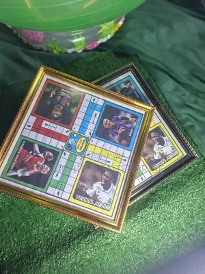 Framed Football Ludo Board Game.