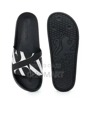 Zara Graphic Monogram Molded Casual Slides