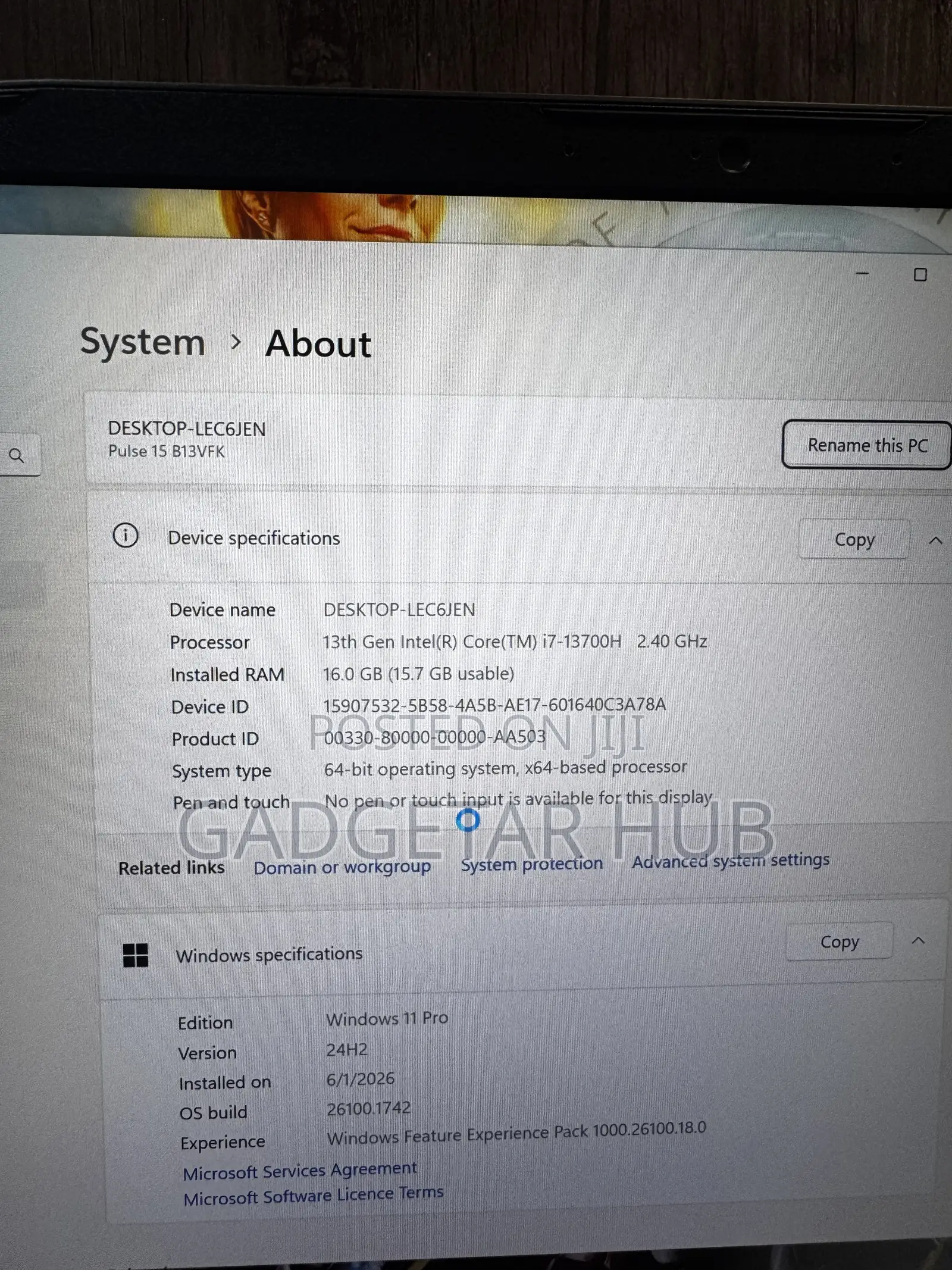 Laptop MSI 16GB Intel Core i7 SSD 1T