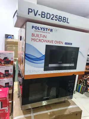 Space-Efficient Kitchen Appliance Polystar 25L Microwave Oven