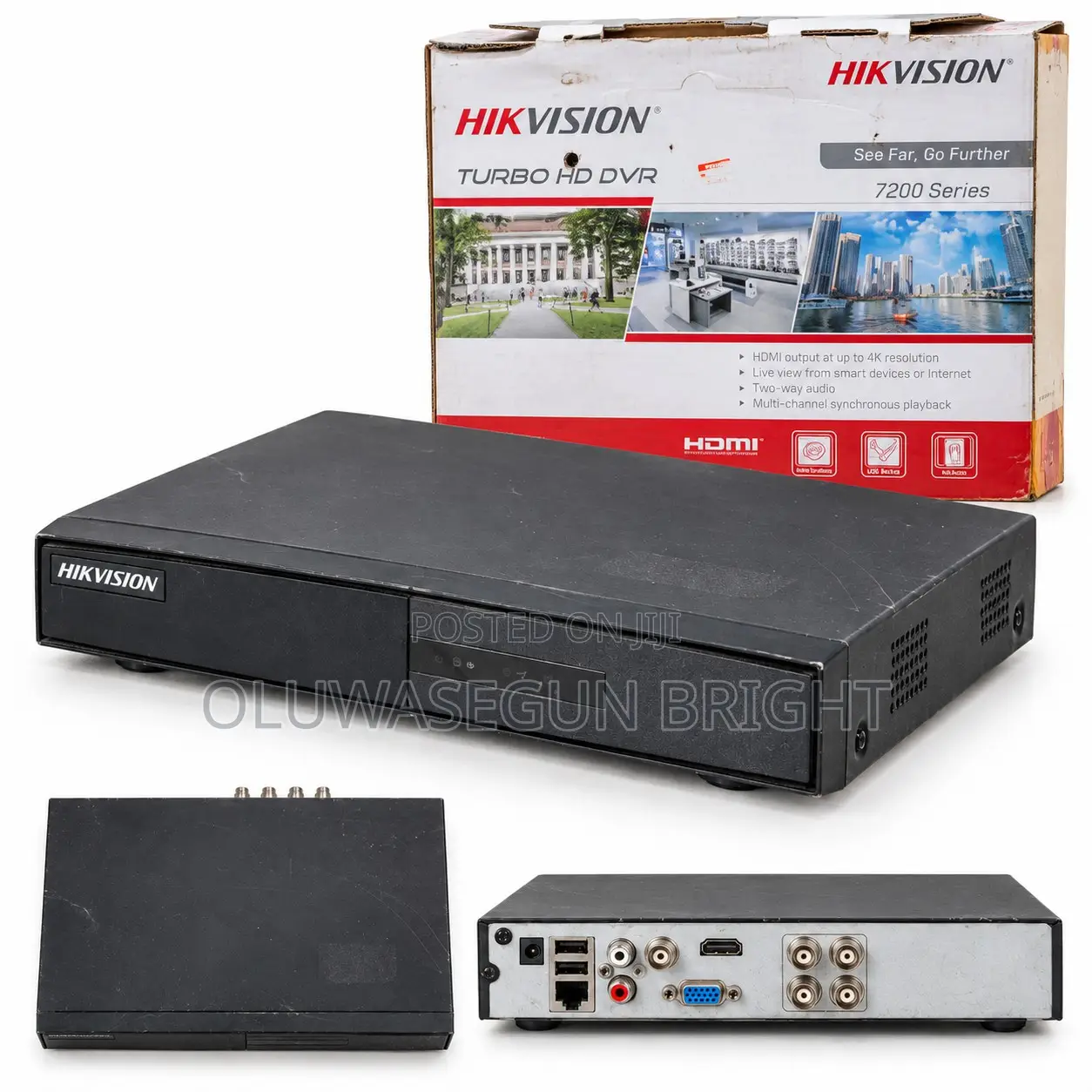 Hikvision DVR 4 Channel CCTV Security Camera Recorder – 7200 Series