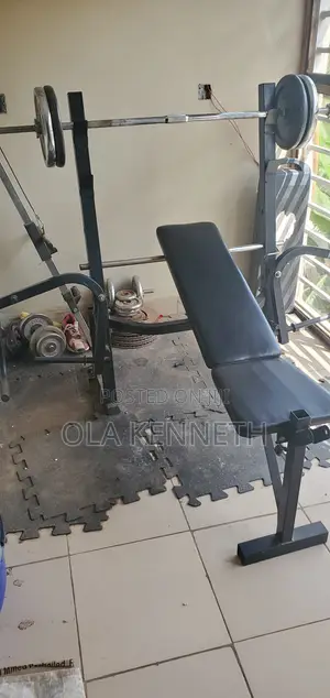Standard Bench Press Set and Lat Pulldown With 50kg Weight