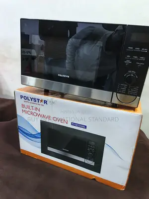 25L Polystar PV-BD25BBL Microwave Oven for Fitted Kitchen Spaces