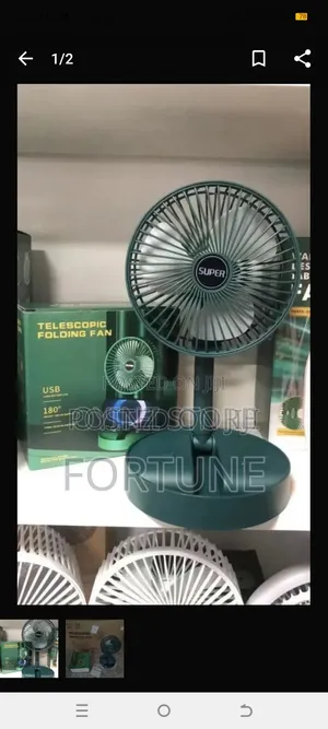 DP Rechargeable Table Fan With Torch Light - 8 Hours Battery