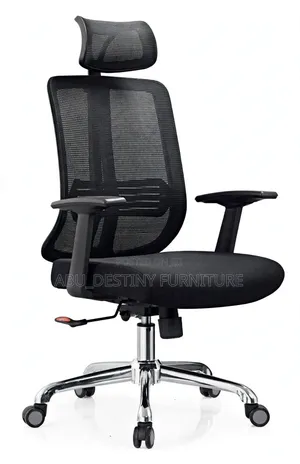 High Back Mesh Office Chair With Headrest - Premium Ergonomic