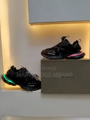 Balenciaga Chunky Sneakers LED - Black Unisex - Brand New
